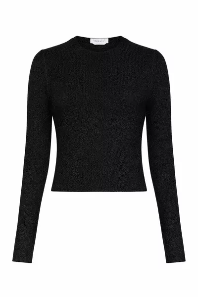 Praedics Knit Sweater in Black Mulberry Silk