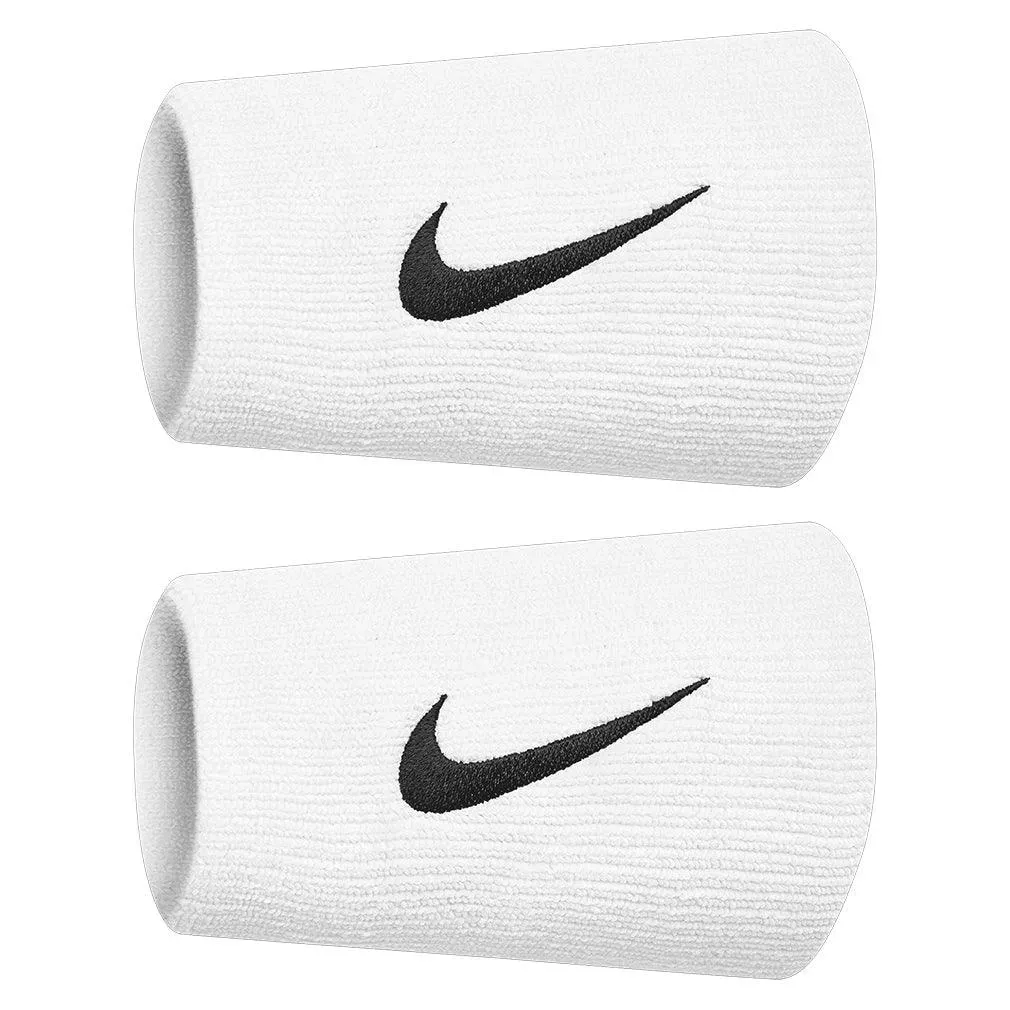 Premier Doublewide Tennis Wristbands 2 Pack White and Black