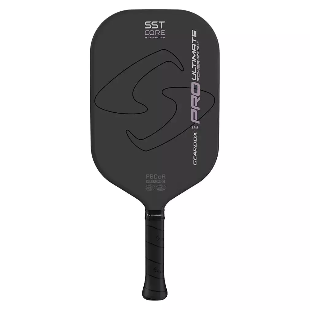 Pro Ultimate Power Elongated Pickleball Paddle Black and Purple