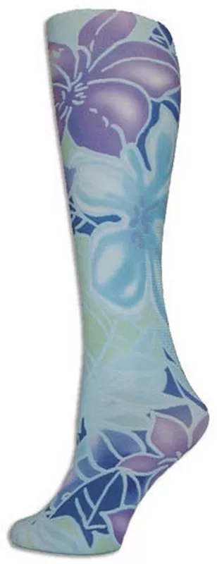 Purple Tropical Trouser Socks