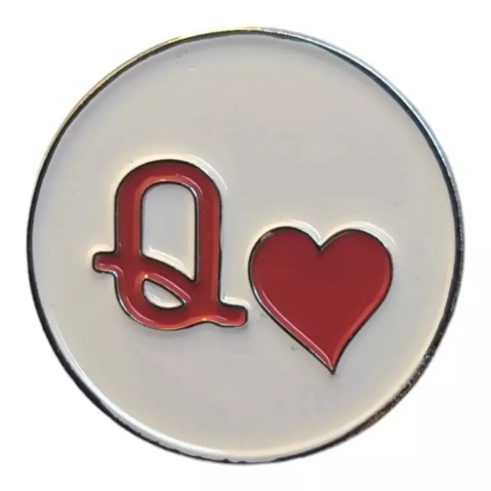 Queen of Hearts - Magnetic Hat Pin