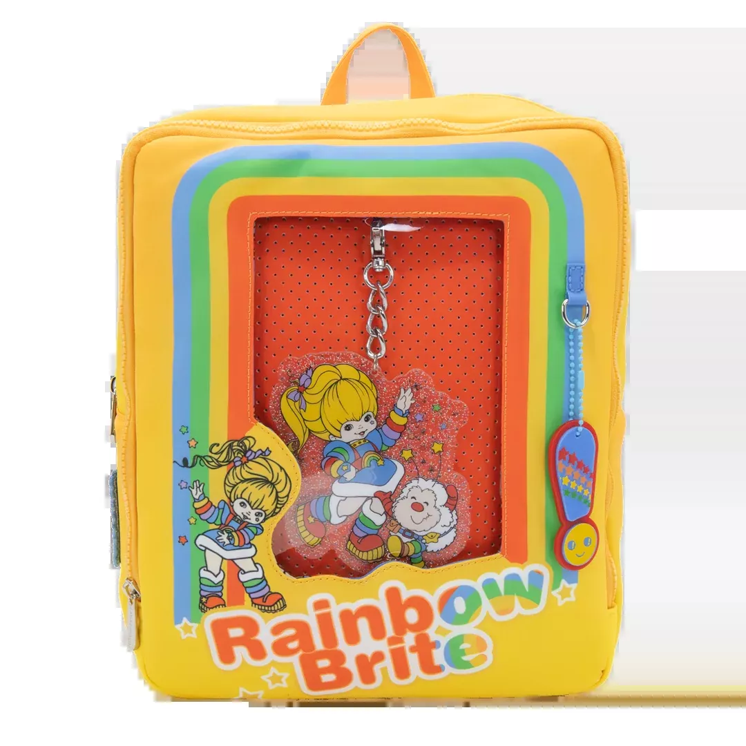 Rainbow Brite Vintage Box Pin Trading Backpack