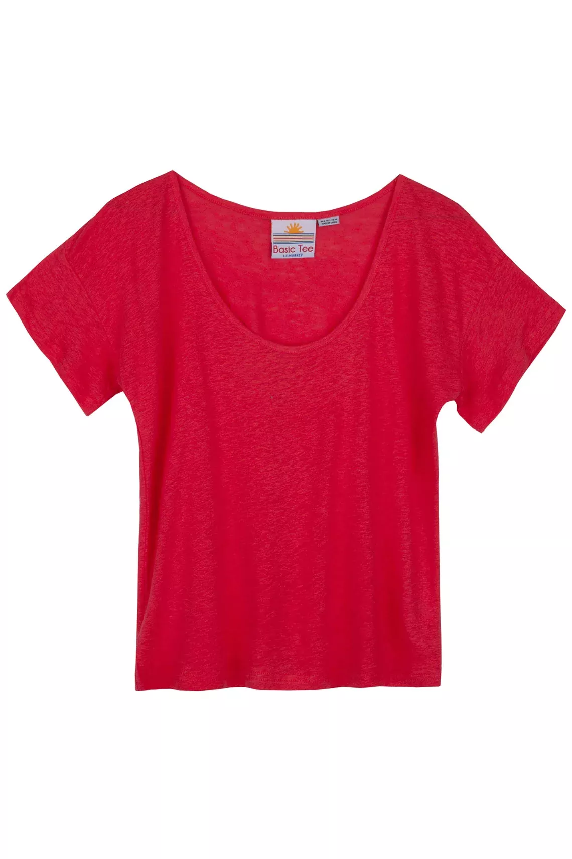 Raspberry Linen Tee