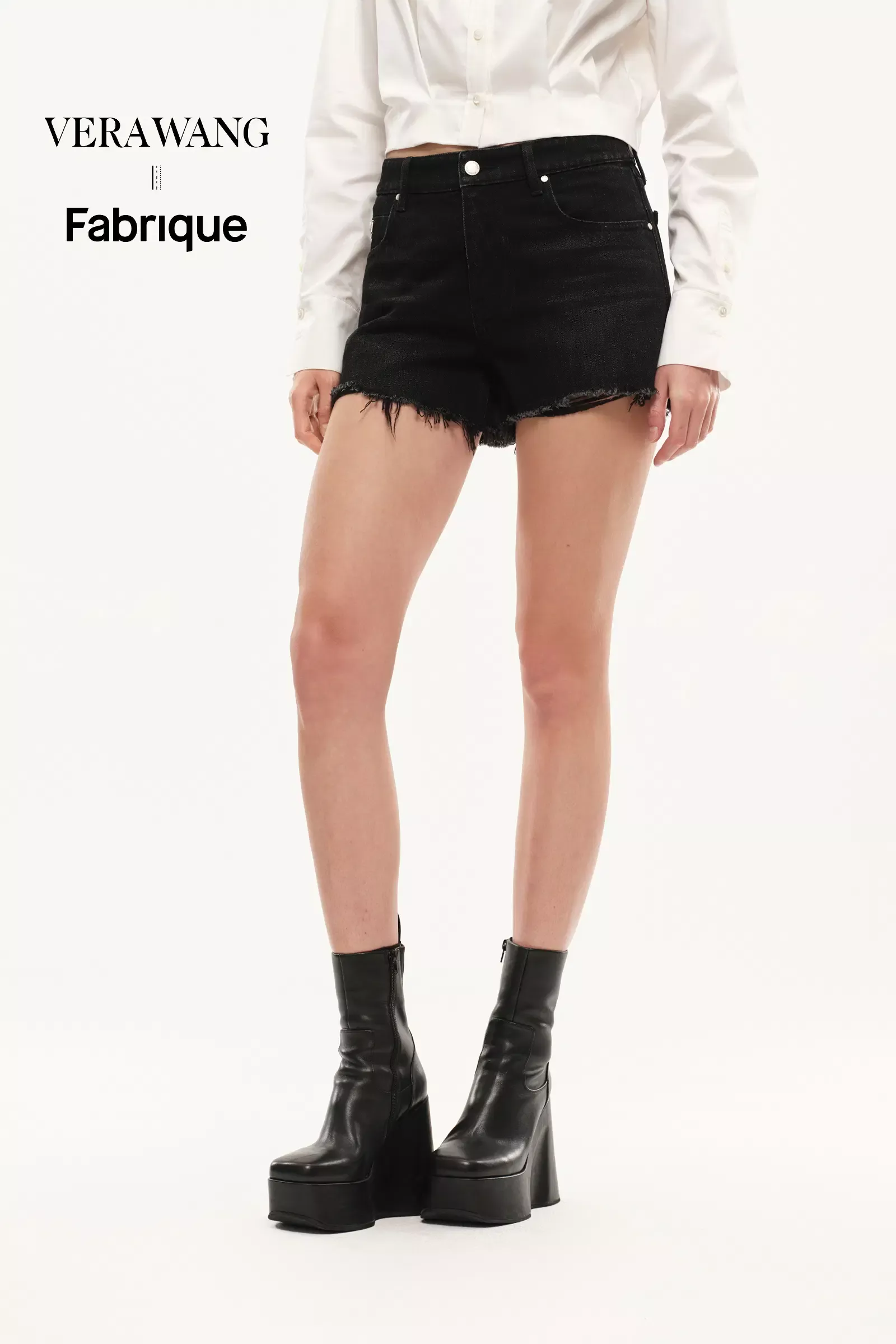 Rebel Washed Jeans Shorts in Thin Denim
