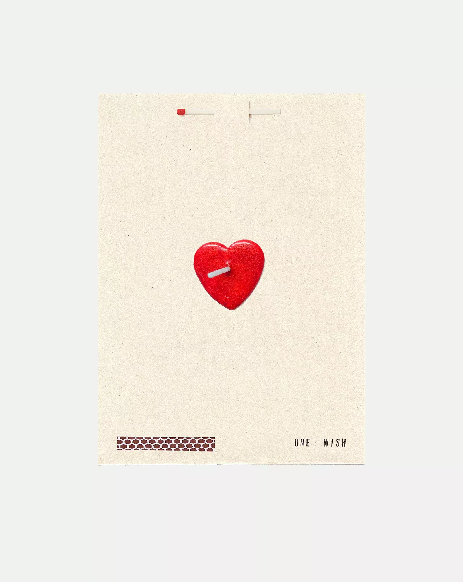 Red Heart Wish Card