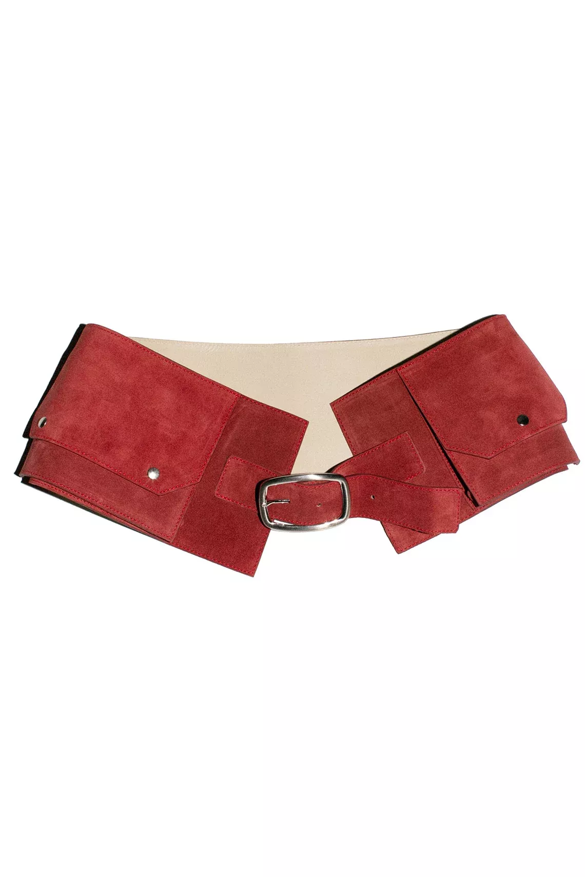 Red Suede Nelson Belt