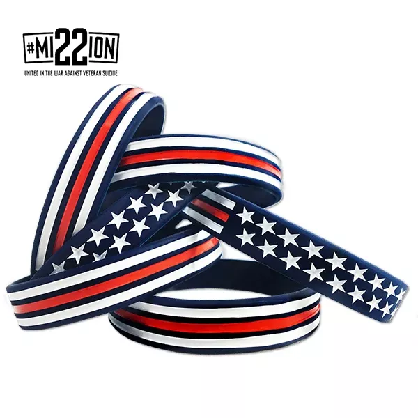 Red, White, and Blue American Bracelet