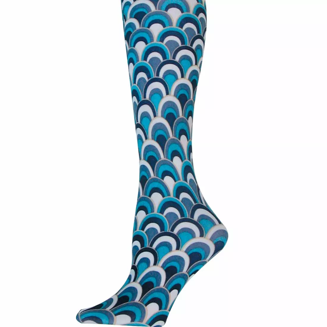 Retro Blue Adult Tights
