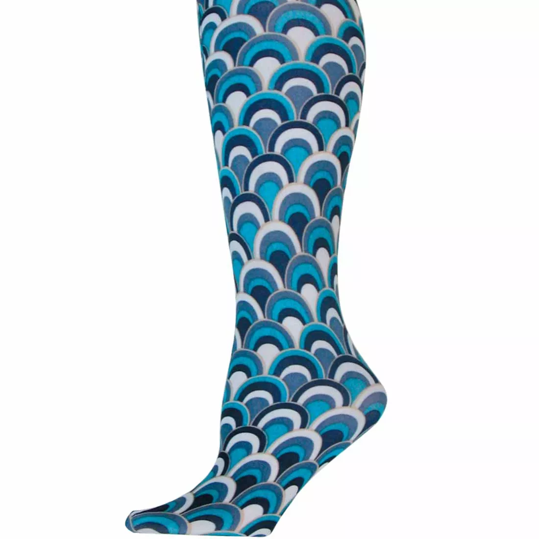 Retro Blue Tights-Large/Tall