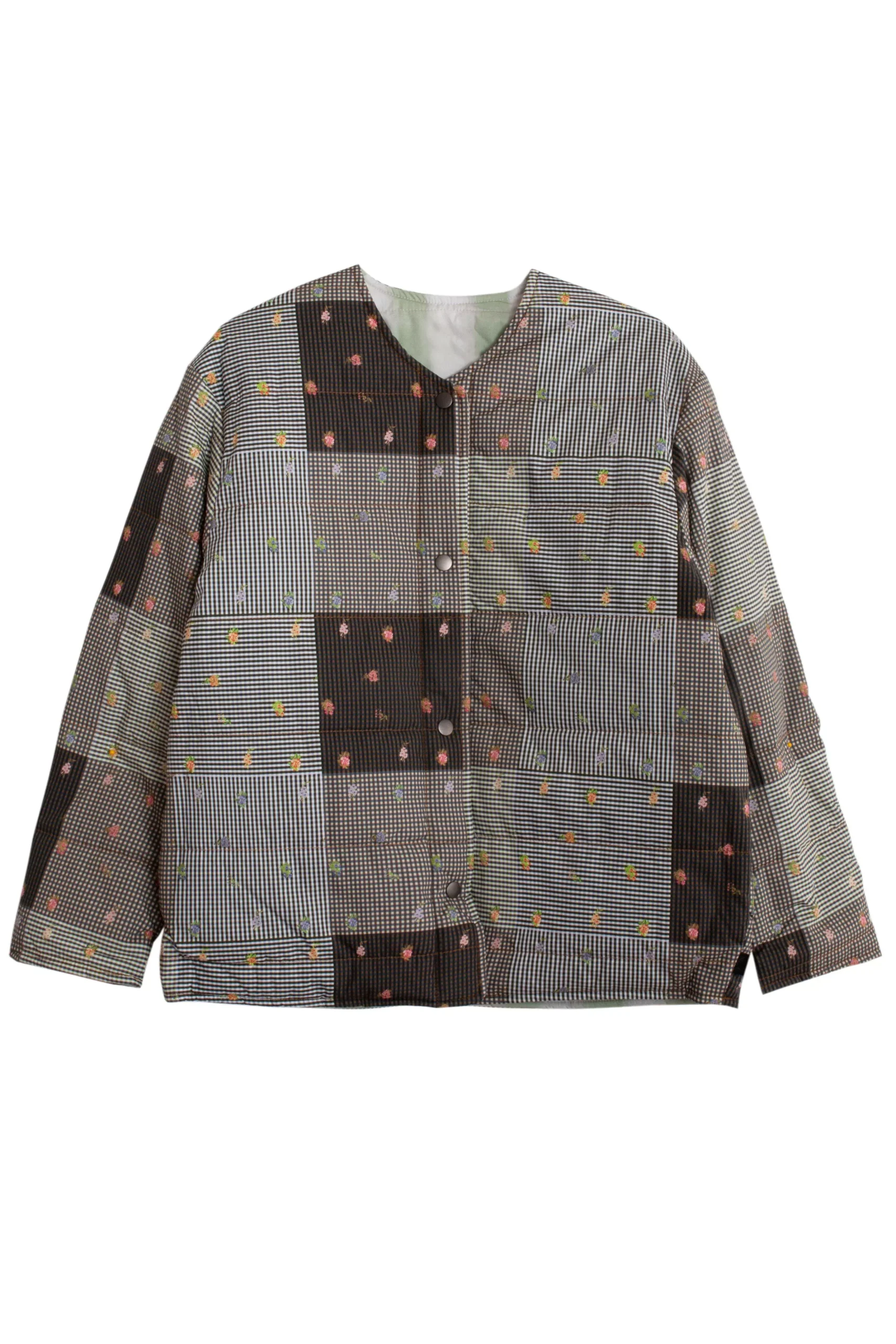Reversible Lilac Patchwork Quilted Glen Jacket