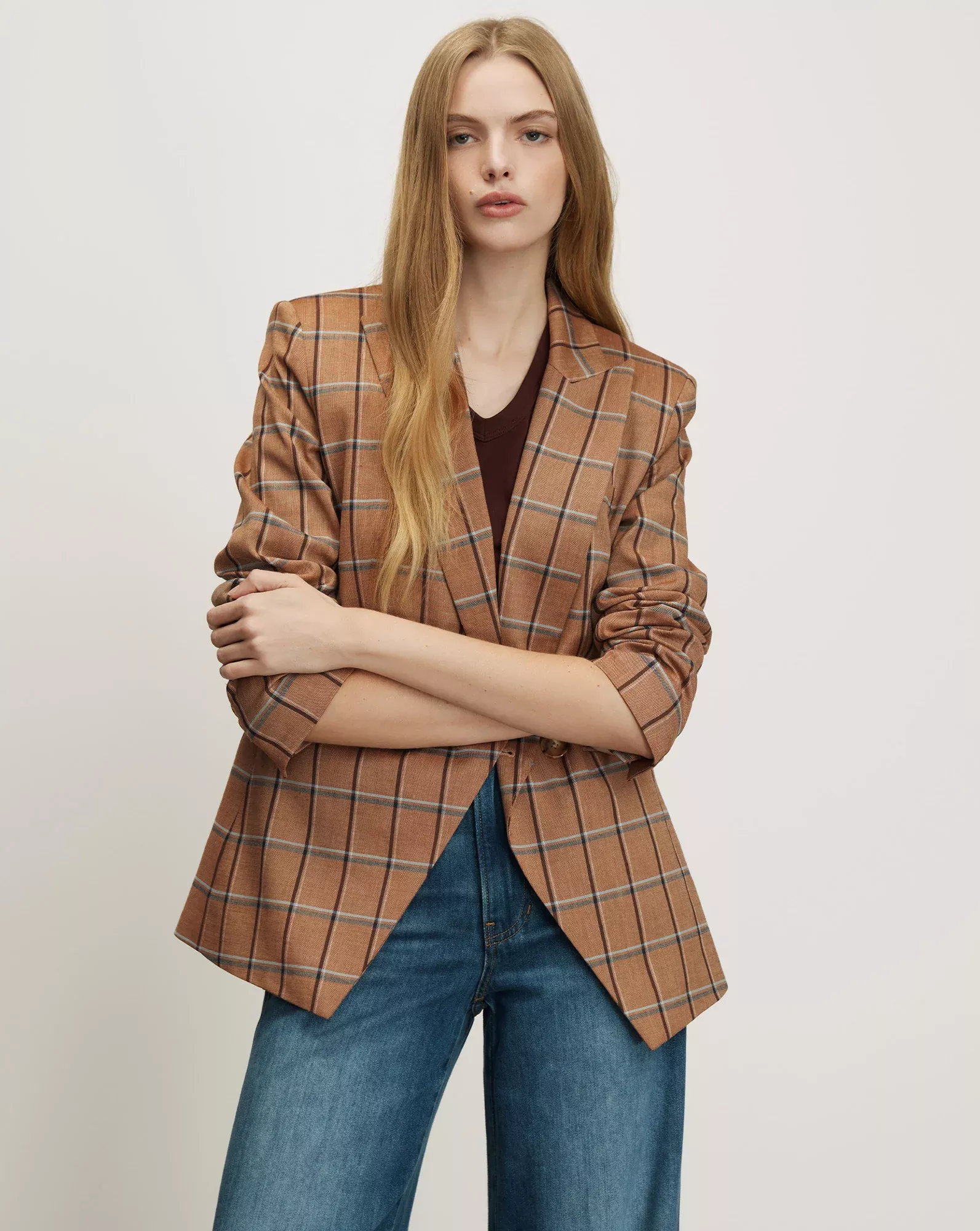 Rickie Plaid Dickey Jacket