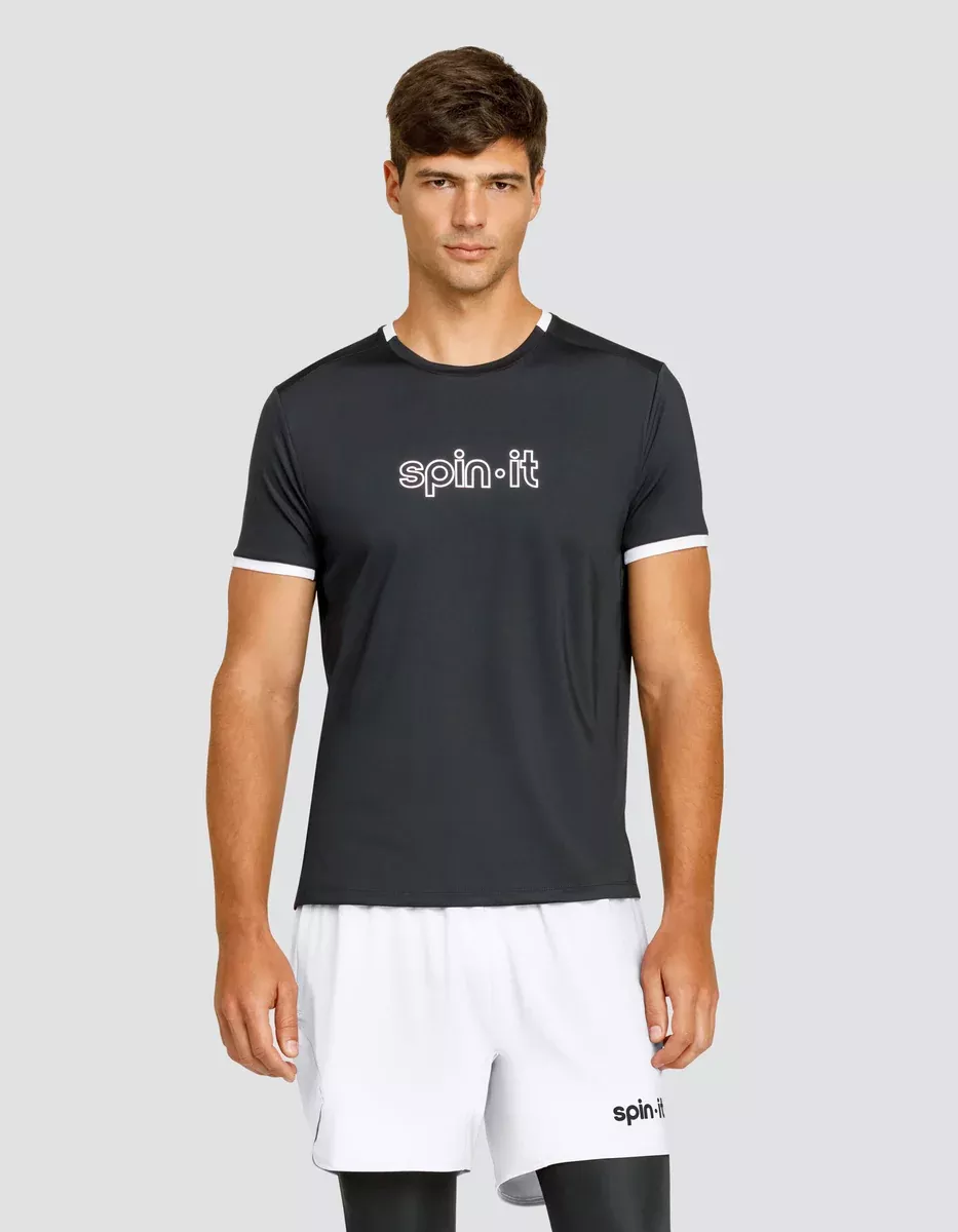 RONALDO SHORT SLEEVE TOP - ONYX BLACK