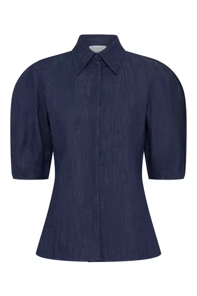 Sansi Top in Recycled Cotton Denim