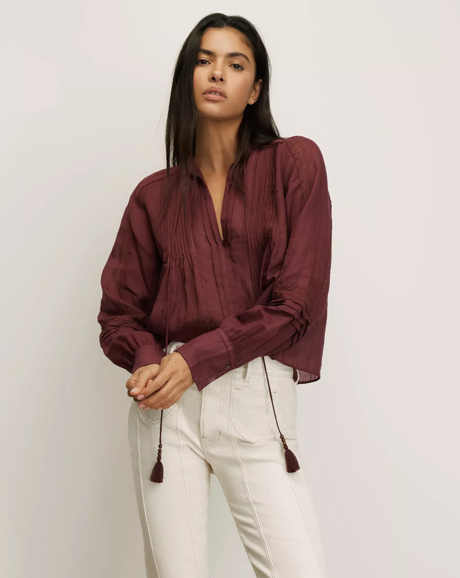 Sawyer Self-Tie Blouse