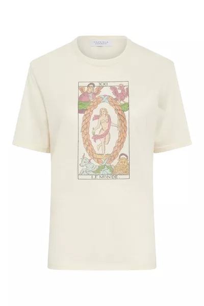 Sayara T-Shirt In World Multi Printed Cashmere
