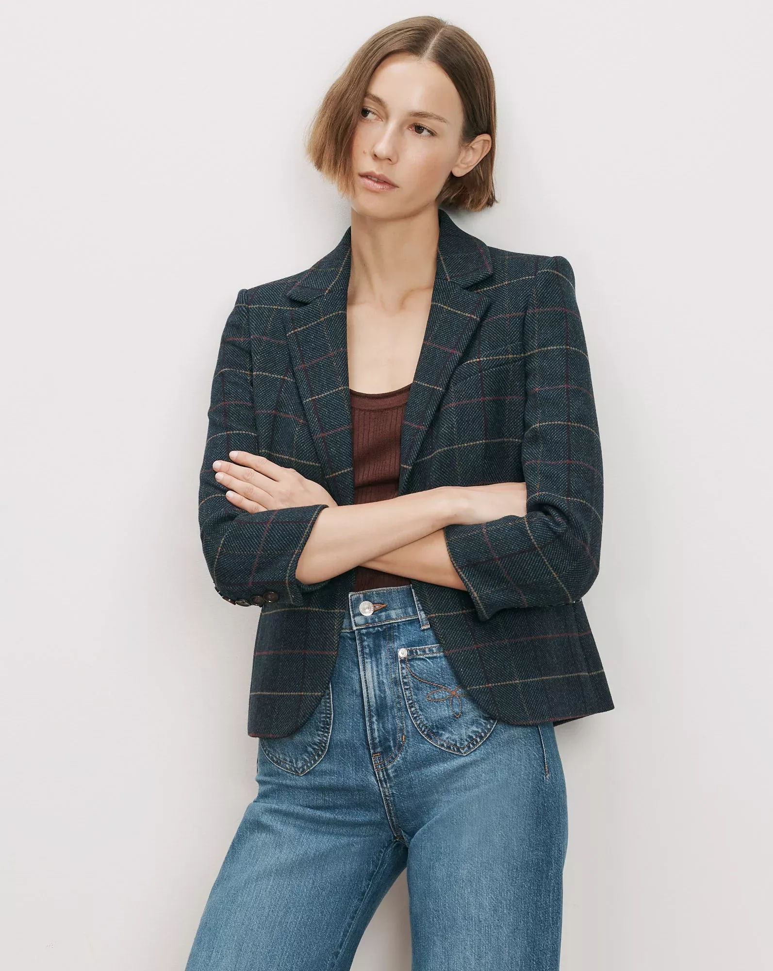 Schoolboy Plaid Dickey Jacket