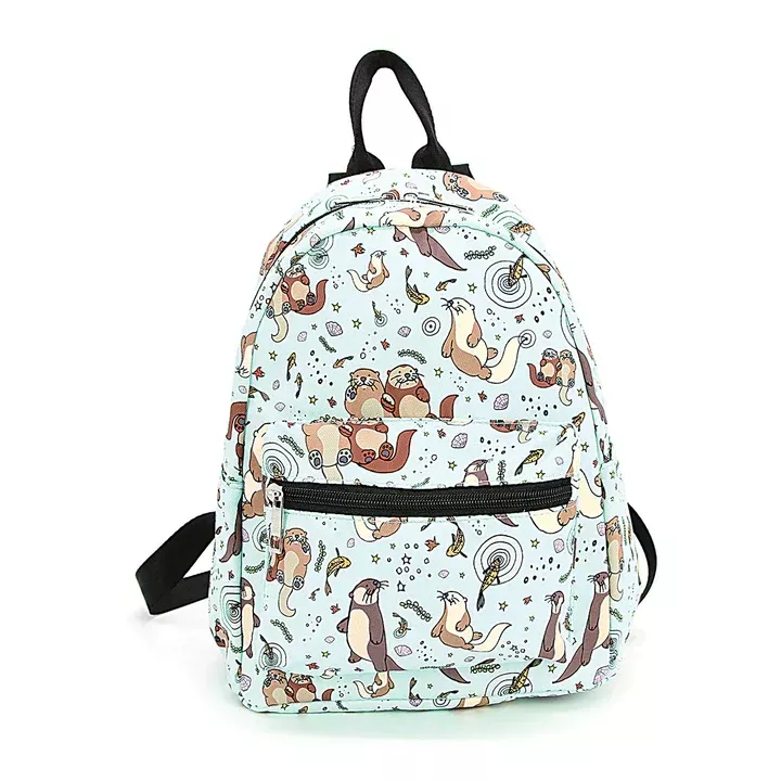 Sea Otters All Over Print Mini Backpack