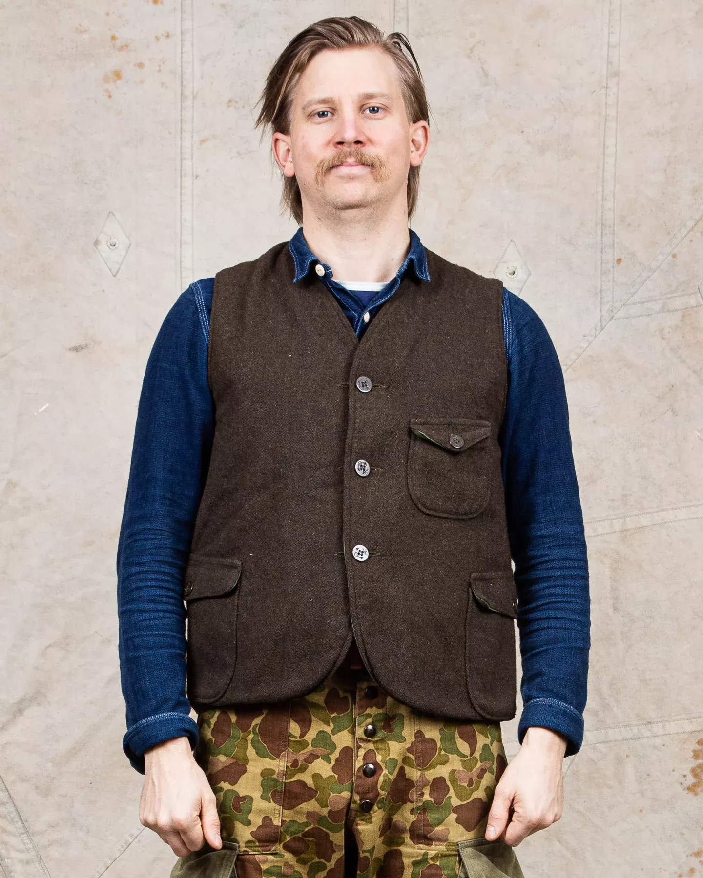 Second Hand Spellbound Reversible Wool / Cotton Vest