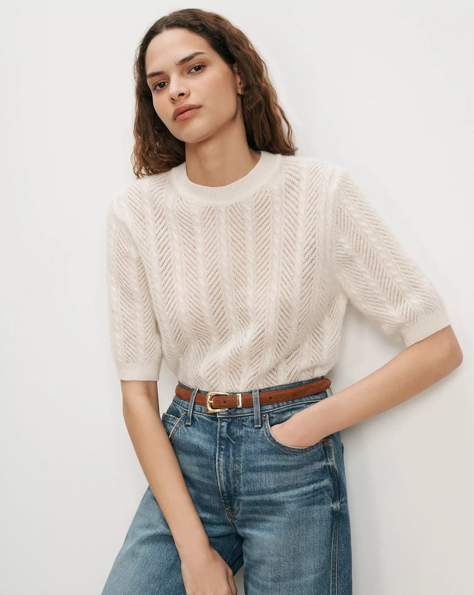 Shana Pointelle Sweater