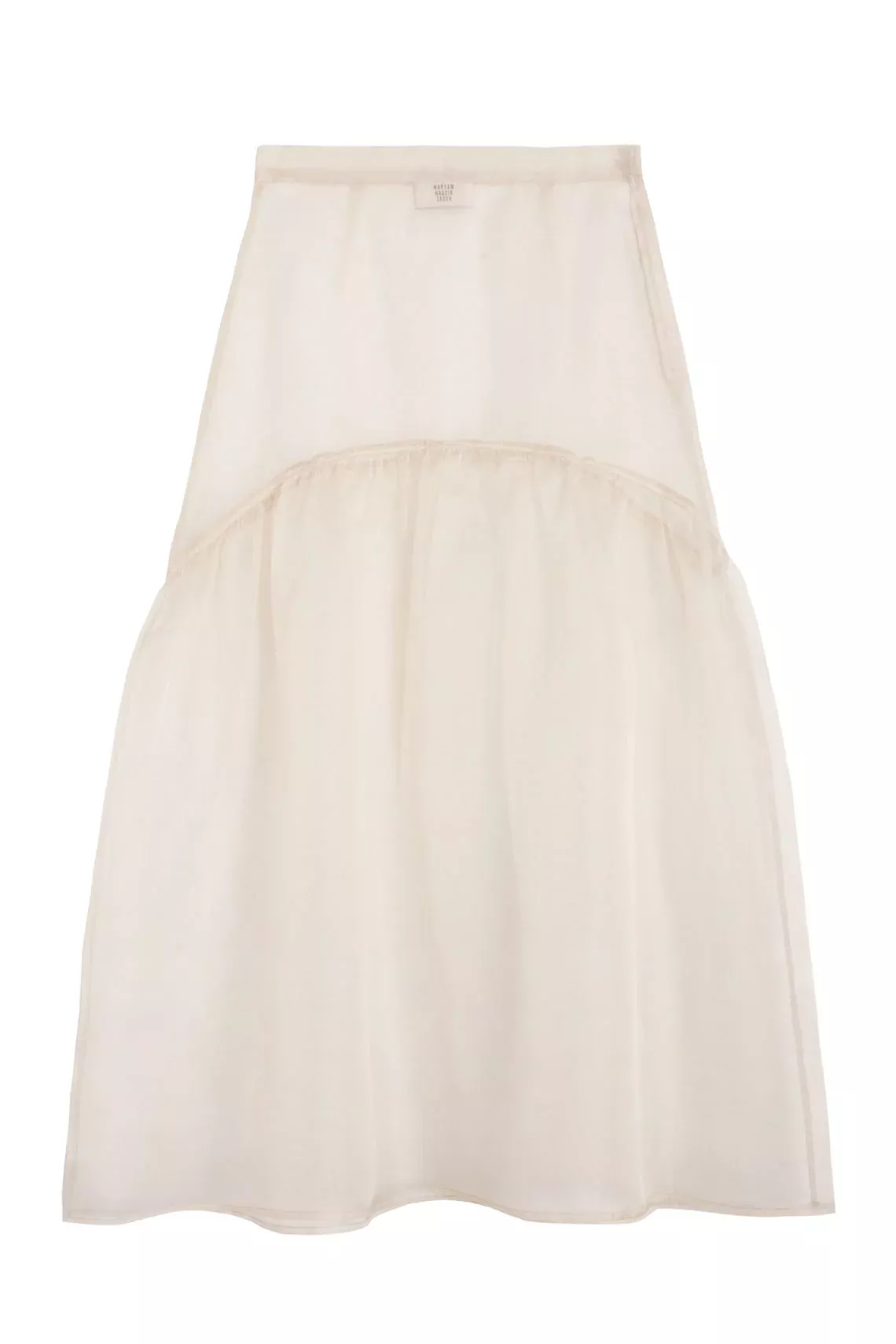 Sheer Cream Cala Skirt