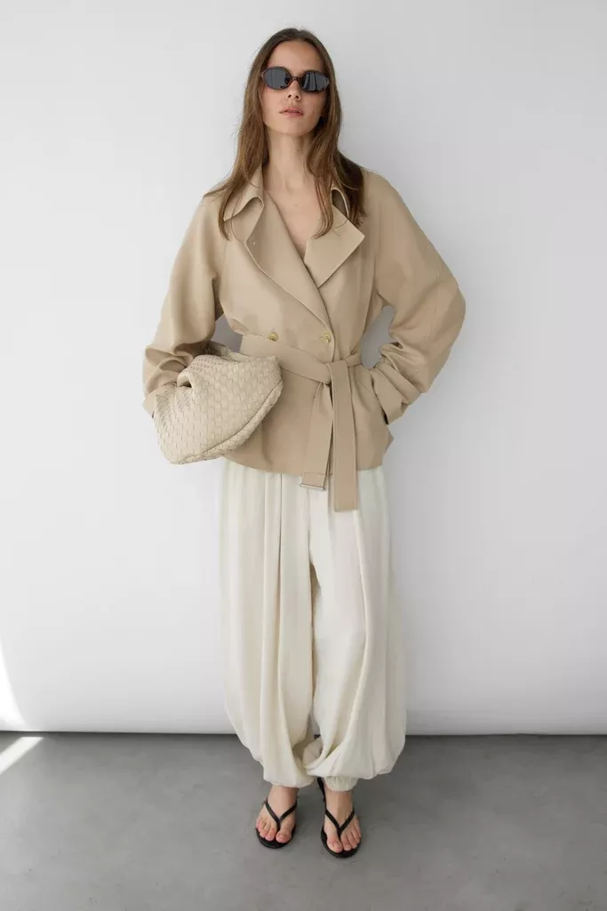 SHORT OVERSIZED TRENCH COAT