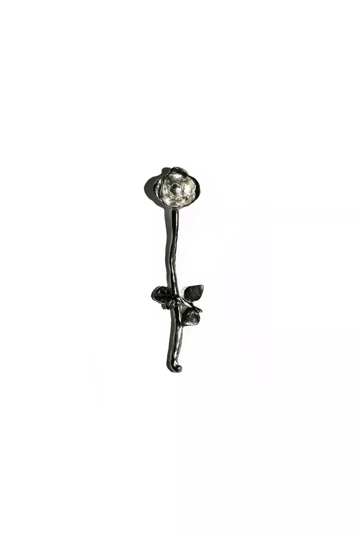 Silver Flower Tiny Spoon