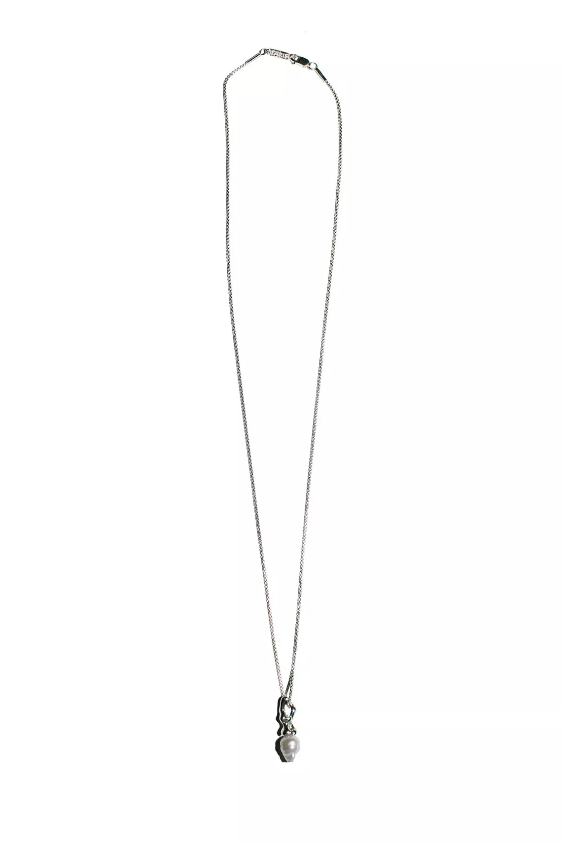 Silver Pearl Sprig Necklace