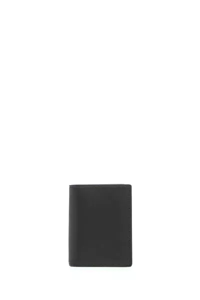 Simple Card Wallet in Black Leather