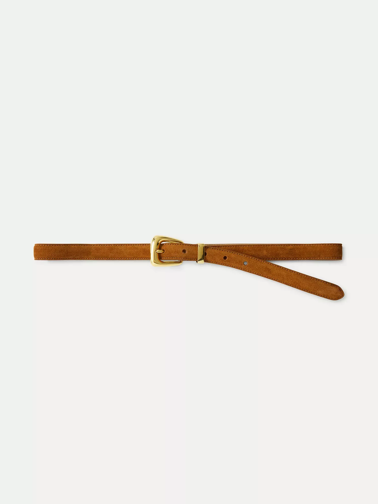 Slim Arch Suede Belt