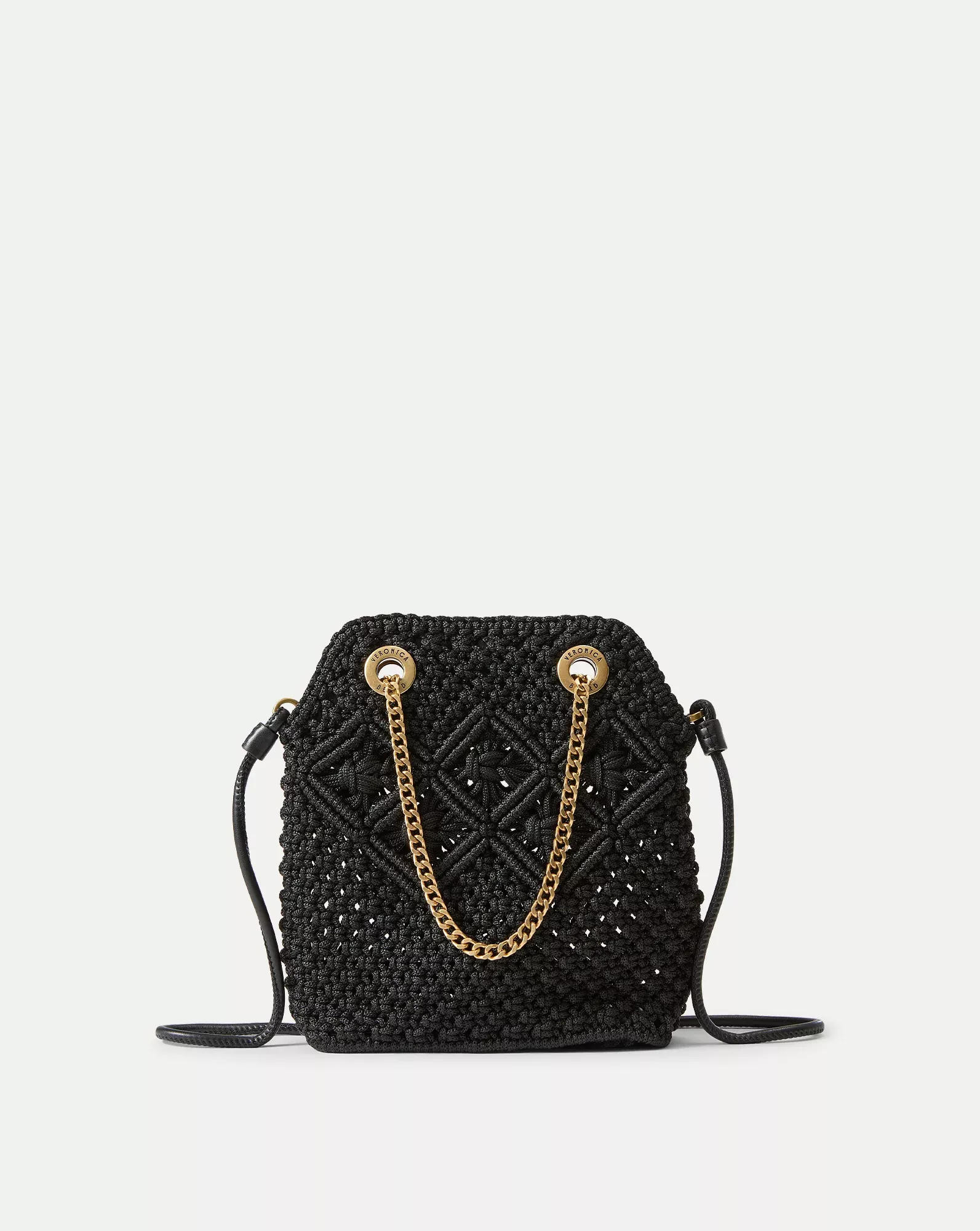 Small Veronica Beard Macramé Slouch Bag