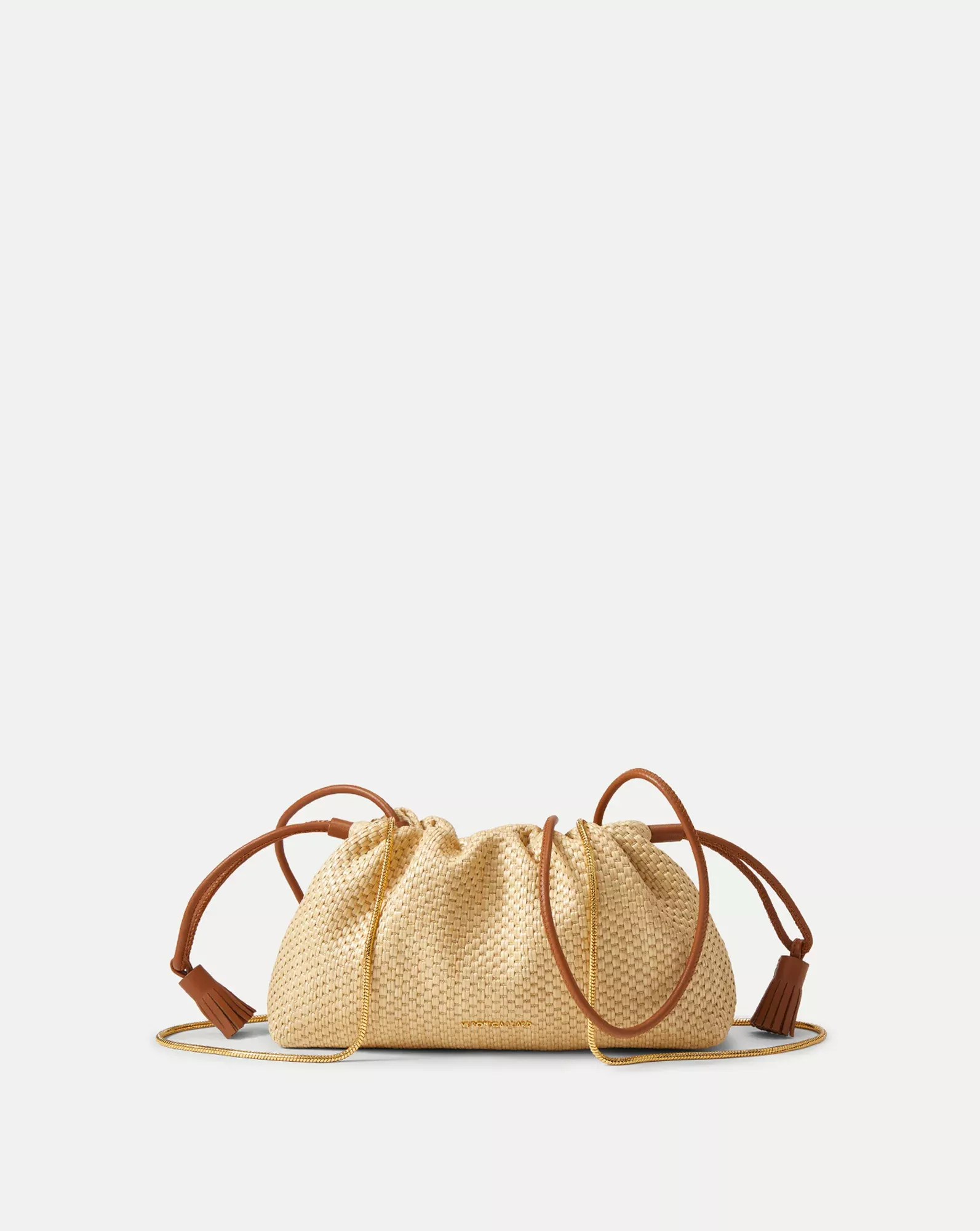 Small Veronica Beard Raffia Stash Bag