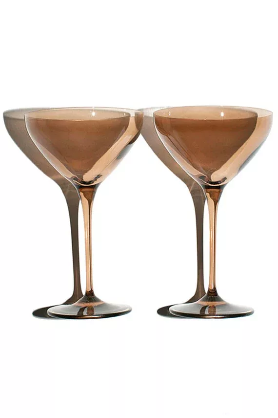Smoke Martini Glass