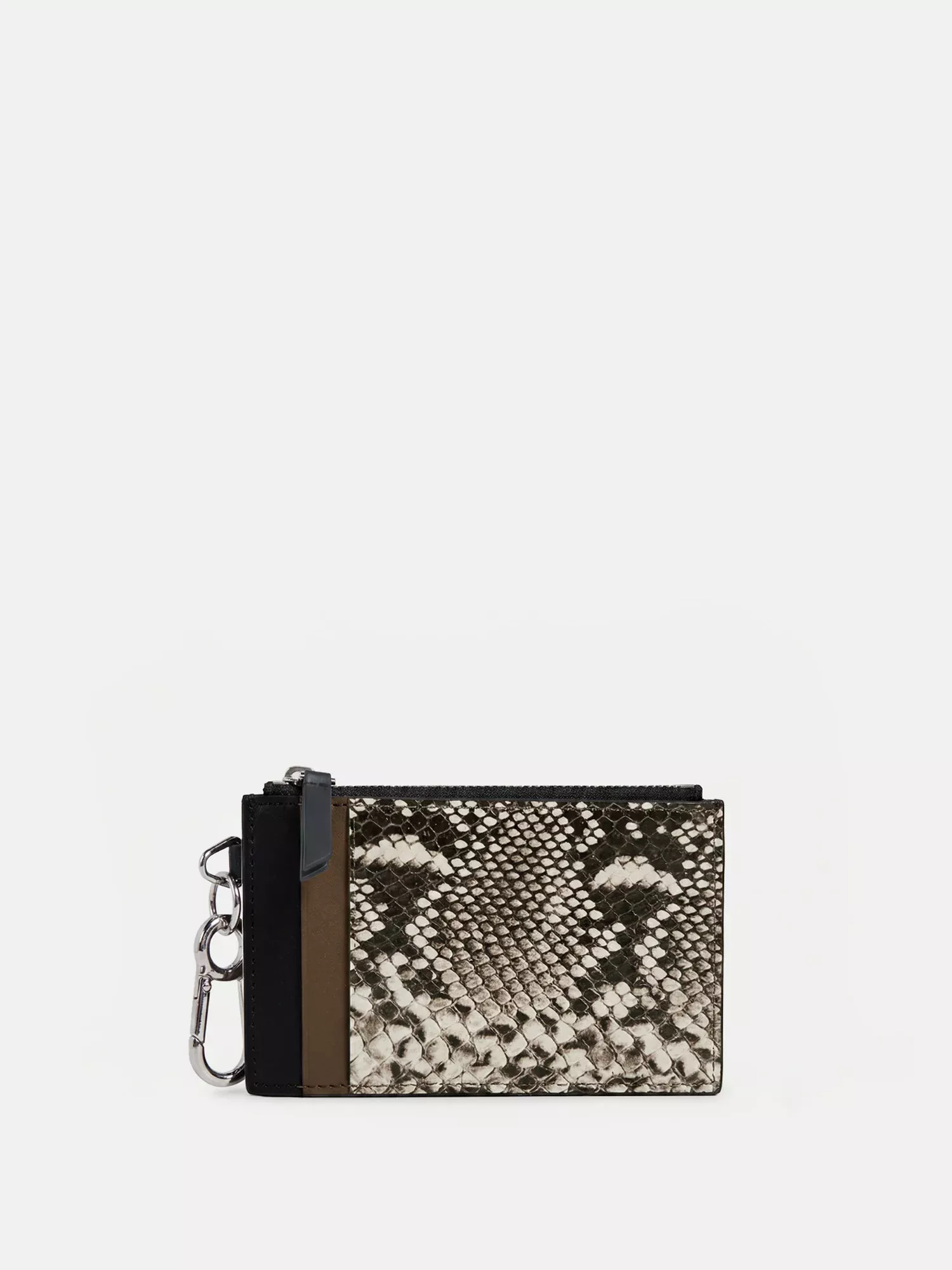 Snake-Embossed Card Holder