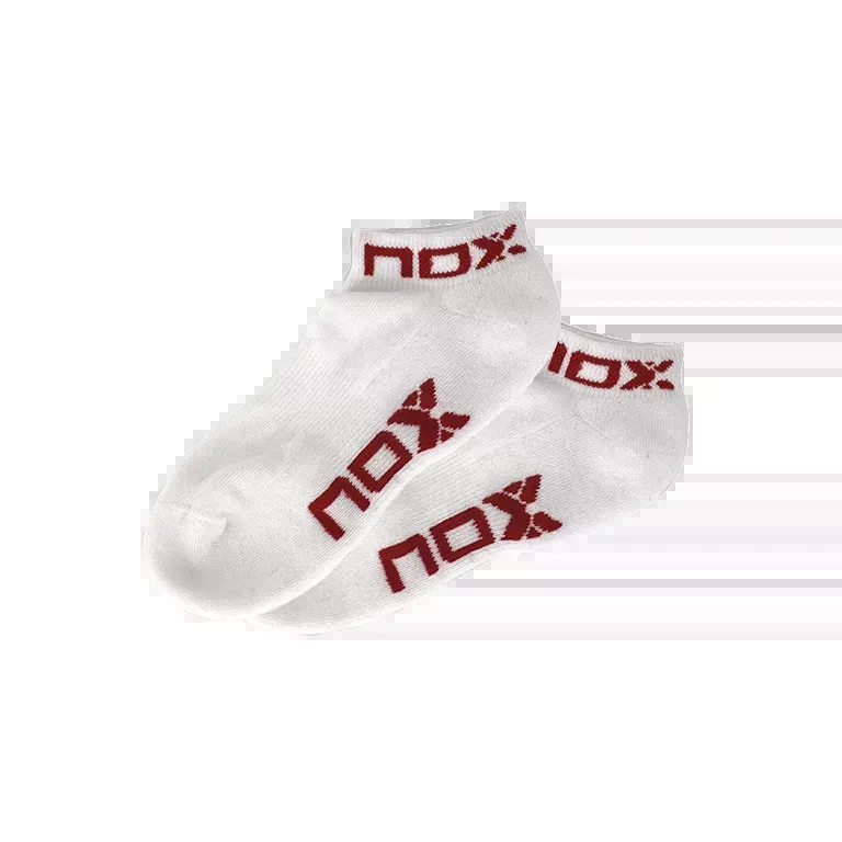 Socks NOX Pinkies Blanco/Rojo Mujer