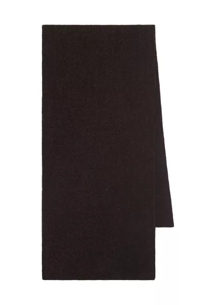 Solus Knit Scarf in Chocolate Silk