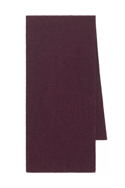 Solus Knit Scarf in Plum Silk