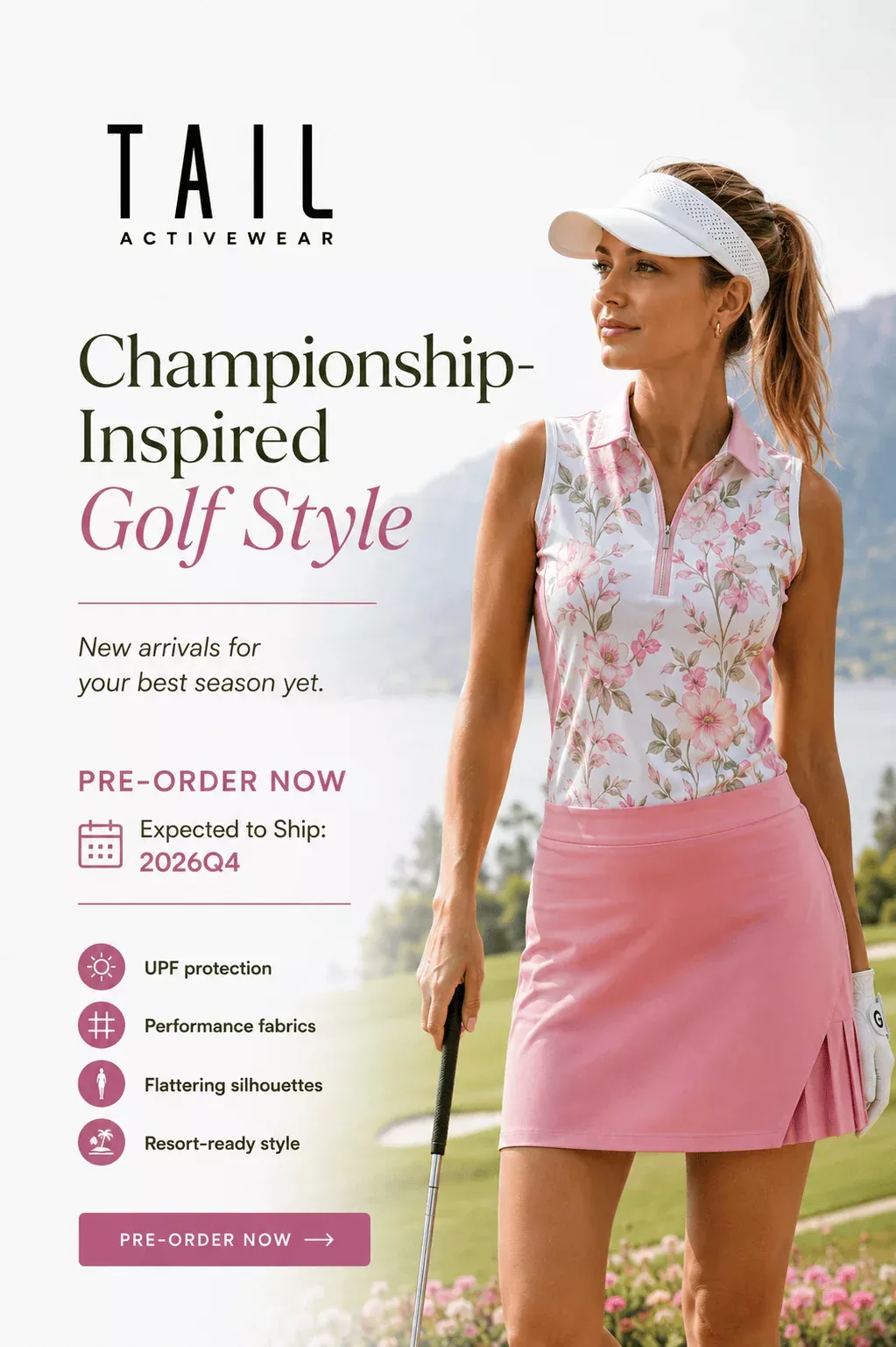 Sorrento 18" Skort - Riviera Bloom (Pre-Order)