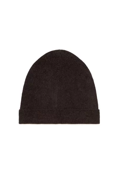 Spire Knit Beanie in Chocolate Silk