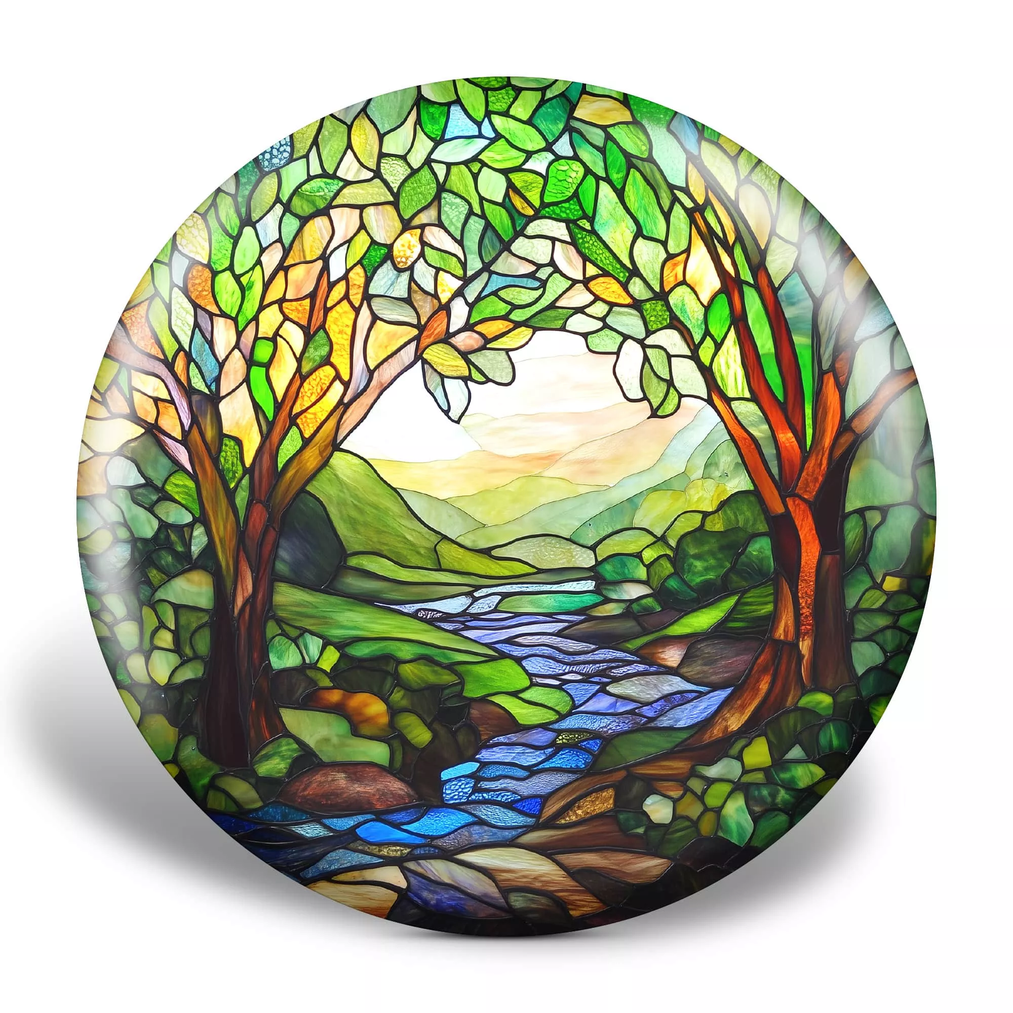 Stained Glass Disc Golf Disc
