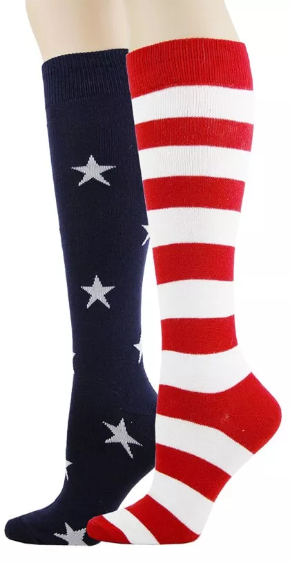 Stars and Stripes Knee High Socks