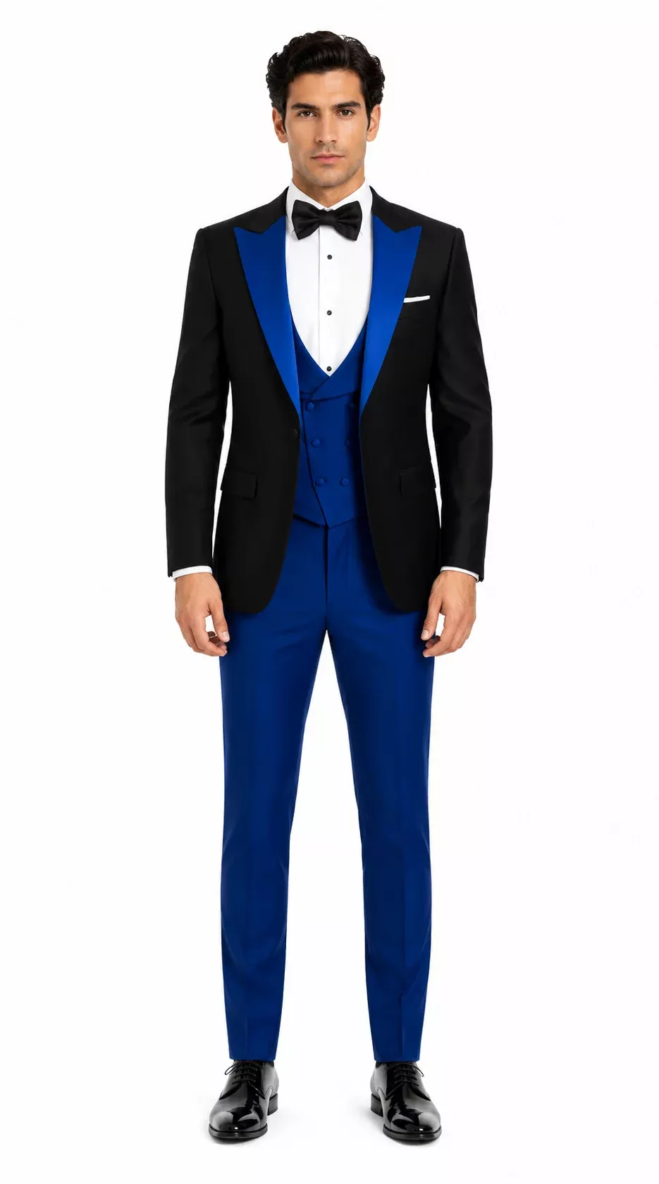 Statement Matching Bowtie Suits Royal blue suit