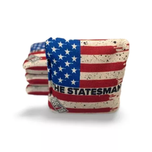 The Statesmen Pro Cornhole Bags (6/9).Flat fill, smaller profile.