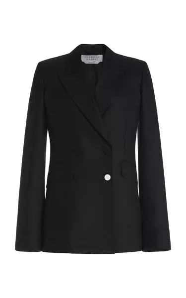 Stephanie Blazer in Black Recycled Wool