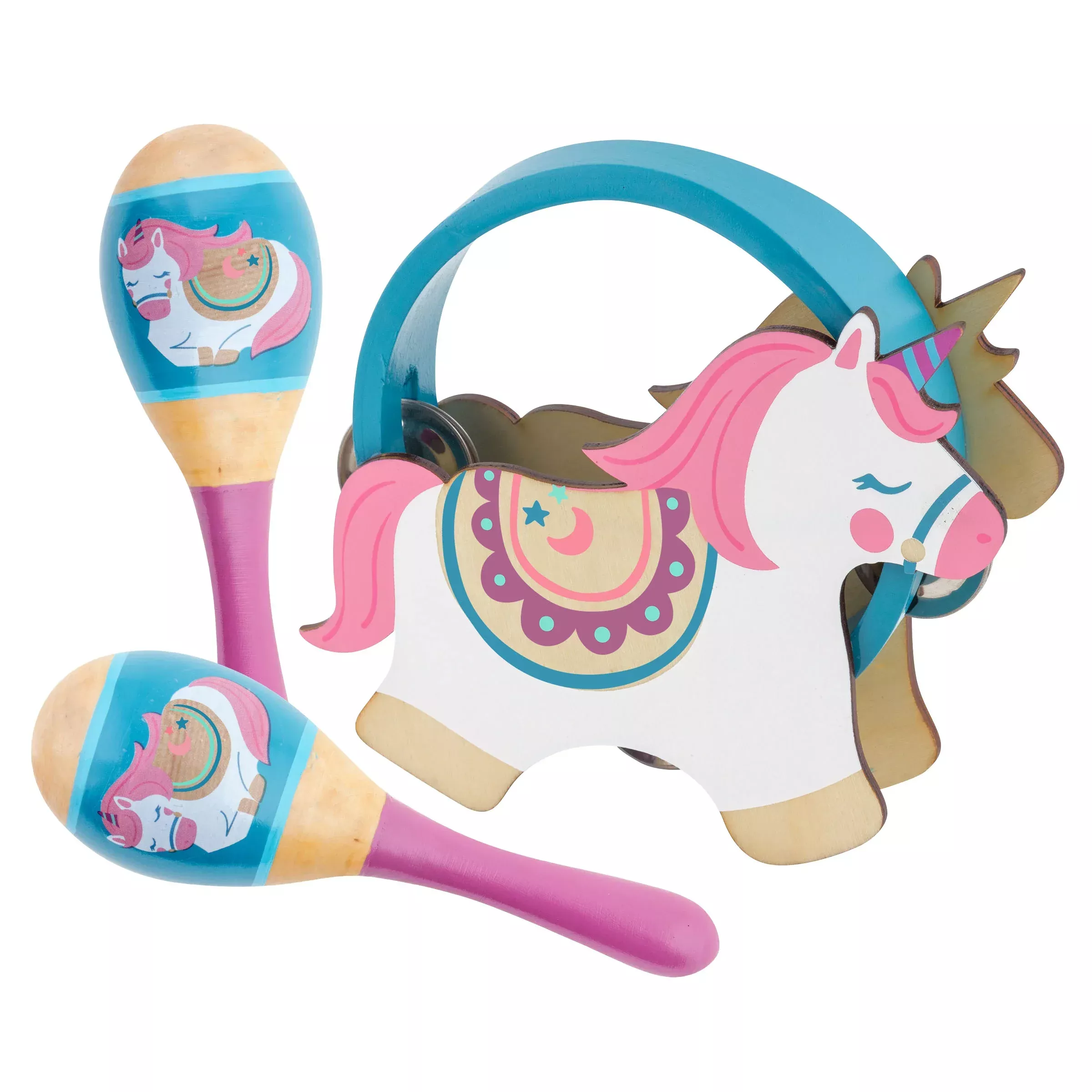 Stephen Joseph White Unicorn Percussion Set