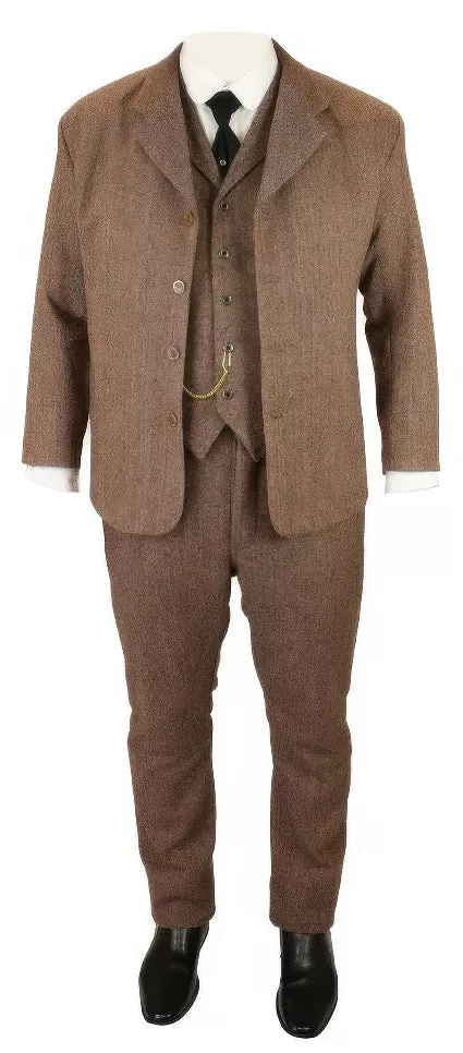 Stinson Tweed Suit - Brown Herringbone