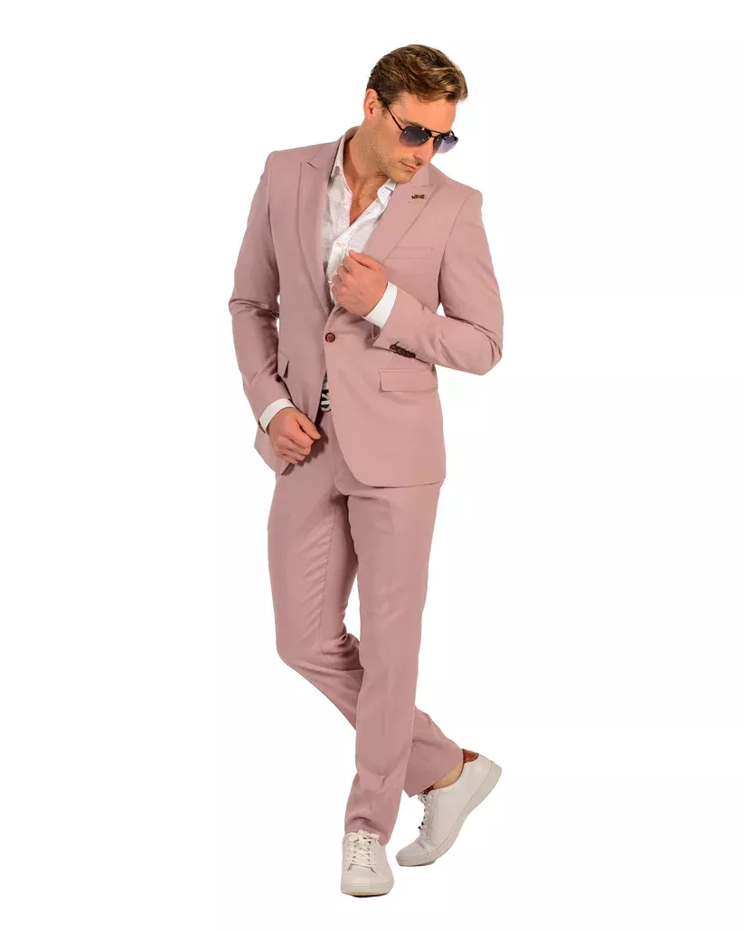 Stretch Fabric - "Blush" Light Weight Suit - Slim Fitted Suit "Style #"