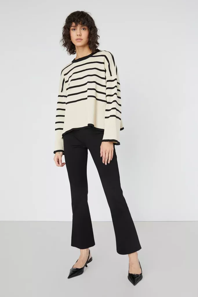 STRIPED CASHMERE SWEATER