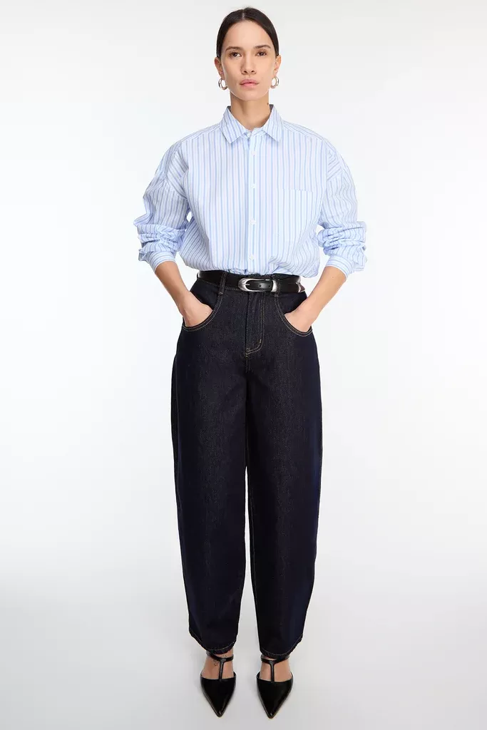 STRIPED COTTON POPLIN SHIRT