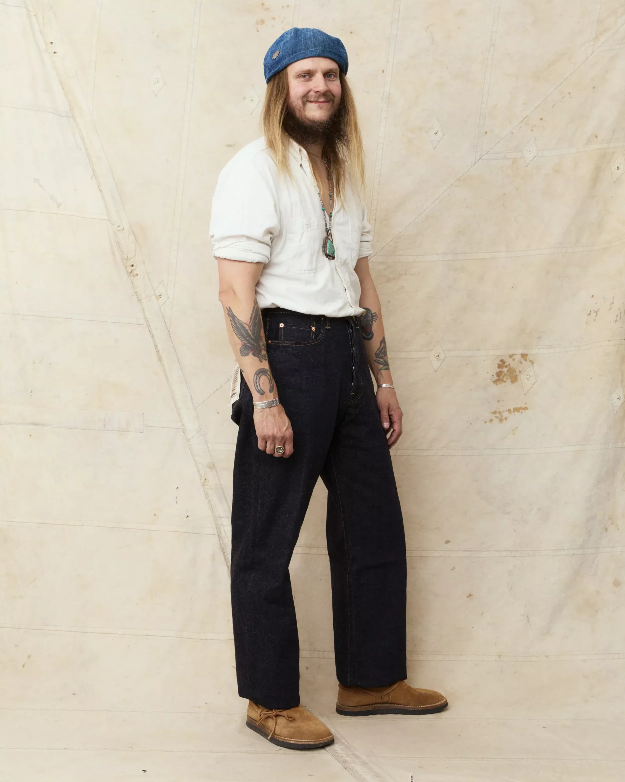 Studio D'artisan & Sa. SD-104W 15oz Relaxed Wide Straight