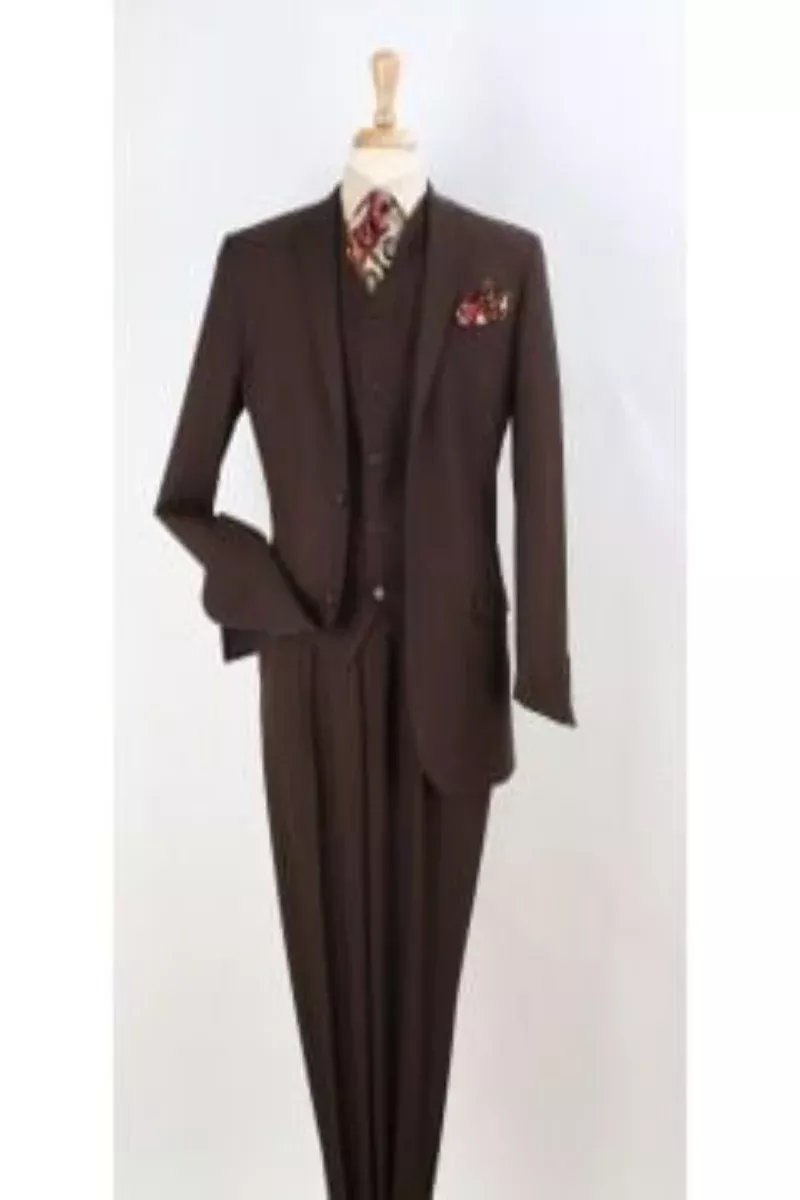 StyleApollo King Men's 100% Wool Suit Classic Executive Style